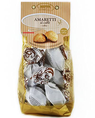 Pasticceria Rippa Coffee Amaretti Al Caffe Mandel italienische Kekse Geschenktüte 150 g von Dttra