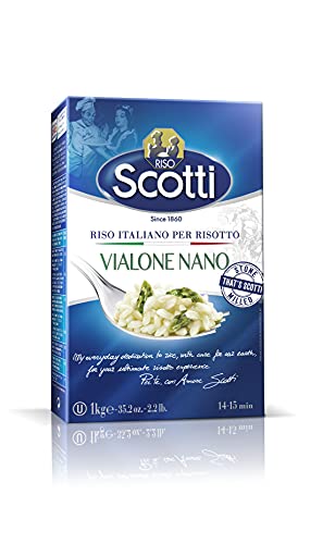 Riso Scotti - Reis Vialone Nano - Reis für Risotti Cremosi Perfekt in 15' - 1 kg von Riso Scotti