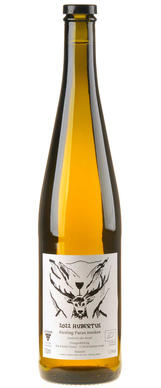 Rita & Rudolf Trossen Hubertus Purus Riesling trocken Bio 2022 von Rita & Rudolf Trossen