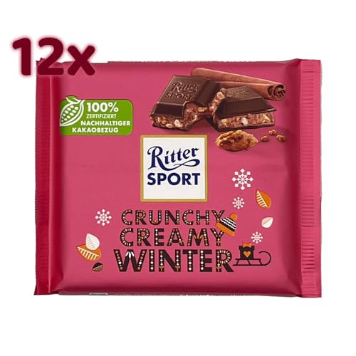 Ritter Sport - Crunchy Creamy Winter Schokolade, 12x 100g von Ritter Sport