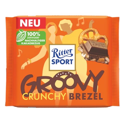 Ritter Sport Groovy Crunchy Brezel Milchschokolade und Cornflakes 100g von Ritter Sport
