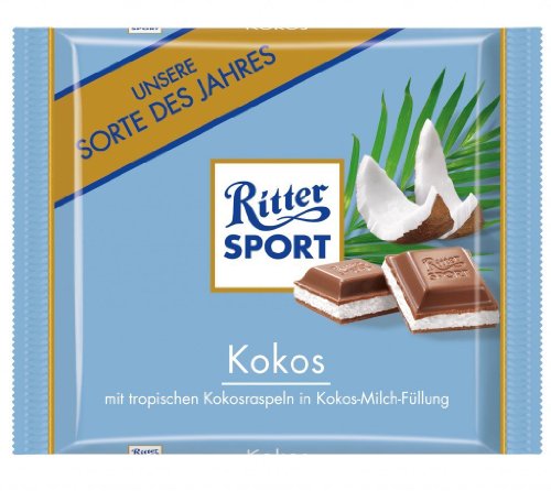 Ritter Sport Kokos, (5 x 100g) von Ritter Sport