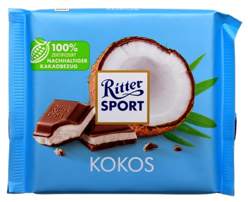 Ritter Sport Kokos Schokolade, 12er Pack (12 x 100g) von Ritter Sport