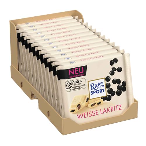 Ritter Sport - Lakritz Weiße Schokolade - 12x 100g von Ritter Sport