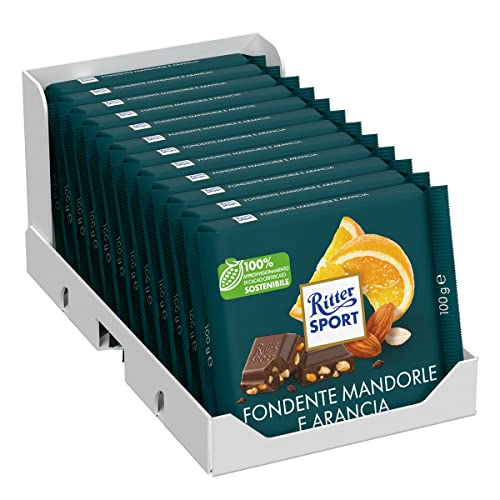 Ritter Sport Mandel Orange, 12er Pack ( 12 x 100 g ) von Ritter Sport