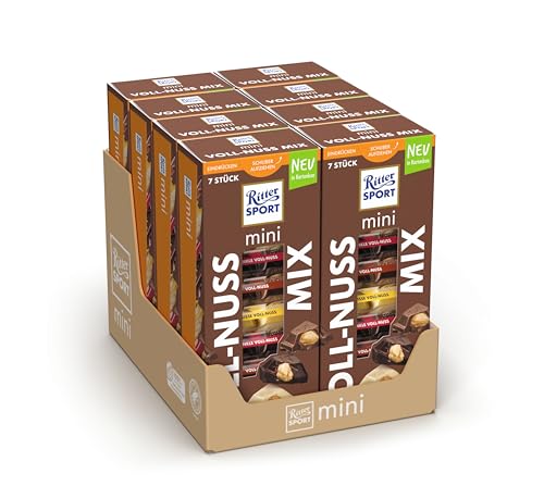 Ritter Sport Mini Turm Voll-Nuss Mix, 8er Pack (8 x 116g) von Ritter Sport