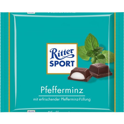 Ritter Sport Pfefferminz / Pfefferminz (3 Riegel je 100g) - frisch aus Deutschland von Ritter Sport