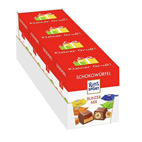 Ritter Sport Ritter Sport Schokowürfel Bunter Mix, 4er Pack (4 x ) von Ritter Sport