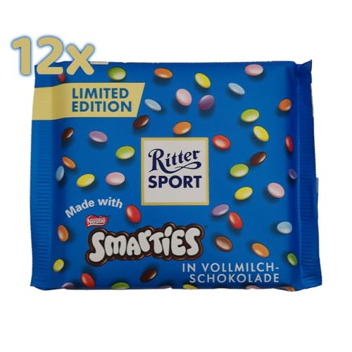 Ritter Sport - Smarties Vollmilch Kiste mit 12 x 100g von Ritter Sport