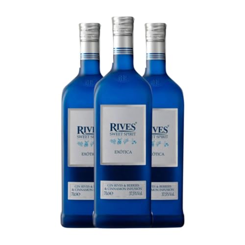 Gin Rives Sweet Spirit Gin Exótica 70 cl (Karton mit 3 Flaschen von 70 cl) von Rives Pitman Distilled Ltd