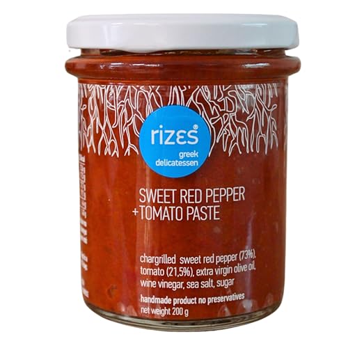 Rizes Greek Delicatessen Süße Rote Paprika- und Tomatenpaste, 200 g von Rizes Greek Delicatessen