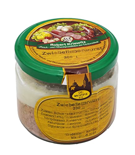 Zwiebelleberwurst im Glas - Fleischerei Kriewitz - 200g von Robert Kriewitz