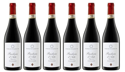 6x 0,75l - 2022er - Roberto Sarotto - Barbera d'Asti Superiore D.O.C.G. - Piemonte - Italien - Rotwein trocken von Roberto Sarotto