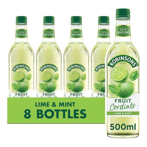 Robinsons Fruit Cordial, Crushed Lime and Mint, 500 ml, 8 Stück von Robinsons