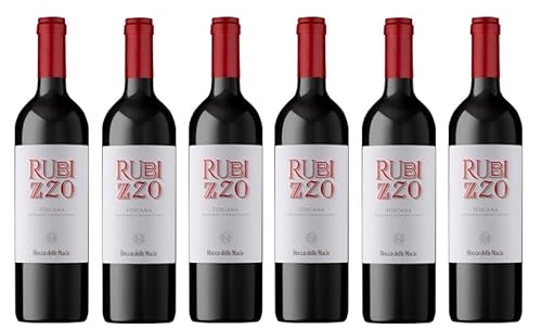 6x 0,75l - 2021er - Rocca delle Macìe - Rubizzo - Toscana I.G.P. - Italien - Rotwein trocken von Rocca delle Macìe