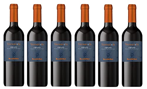 6x 0,75l - 2022er - Rocca delle Macìe - Vernaiolo - Chianti D.O.C.G. - Toscana - Italien - Rotwein trocken von Rocca delle Macìe