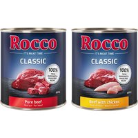 Sparpaket Rocco Classic 12 x 800 g - Mix (Rind pur, Huhn) von Rocco