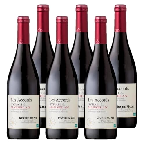 Les Accords de Roche Mazet - Rotwein Trocken - Syrah Marselan - IGP Pays d'Oc - Terra Vitis (6 x 0,75 l) von Roche Mazet