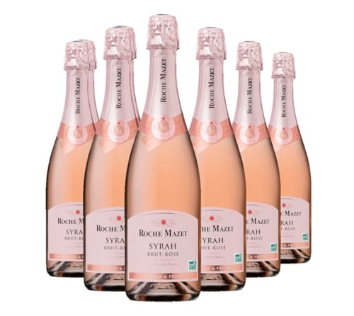 Roche Mazet Syrah Brut - Schaumwein französisch - Roséwein (6 x 0,75 l) von Roche Mazet