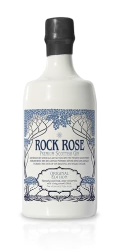 Rock Rose Premium Scottish Gin, 70cl | 41,5% Vol. | Fruchtig & Frisch | Handgefertigt in Schottland von Rock Rose