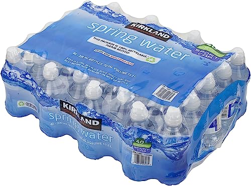 Bulk Kirkland Spring Stillwasser 500 ml – 40 Flaschen Wasser Multipack, Süßwasser für bessere Gesundheit, Hygiene und Erhaltung der Gesundheit, Bulk Wasserflaschen (40 Stück) von RockBerry