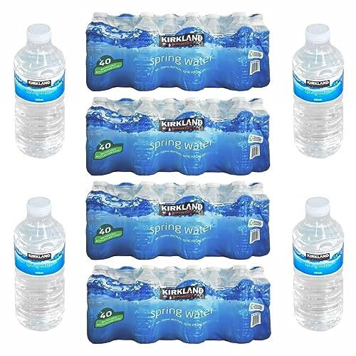 Kirkland Spring Still Bottled Water 500 ml – 160 Flaschen Wasser Multipack, Süßwasser für bessere Gesundheit, Hygiene und Erhaltung der Gesundheit, Bulk Wasserflaschen (160er-Pack) von RockBerry