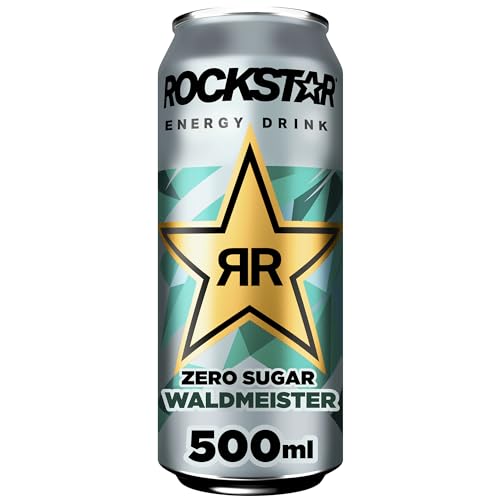 Rockstar Energy Drink Waldmeister - Koffeinhaltiges Erfrischungsgetränk für den Energie Kick, EINWEG (1 x 500ml) (Verpackungsdesign kann abweichen) von Rockstar