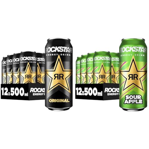 Rockstar Original + Sour Apple, EINWEG (2 x 12 x 500ml) von Rockstar