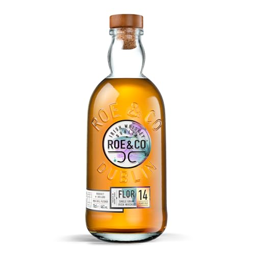 Roe & Co Flor 14 Jahre, Single Grain Irish Whiskey, 46 % vol, Einzelflasche, 700 ml von Roe & Co