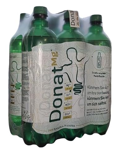 6x1L Rogaska Donat Mg Natürliches Mineralwasser von Rogaska