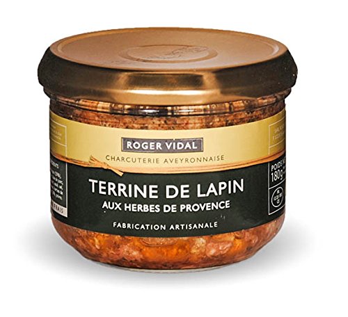 Roger Vidal - Pastete Kaninchen mit Kräutern der Provence (Terrine de Lapin aux Herbes de provence) 180 g von FOXCUP