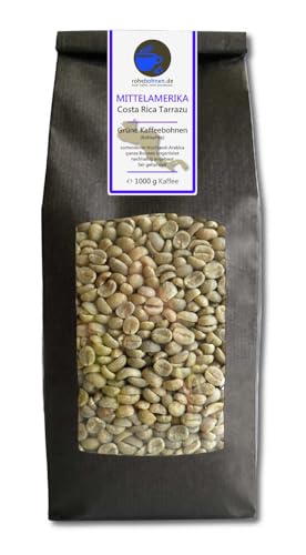 Rohkaffee - Grüner Hochland Kaffee Costa Rica Tarrazu (grüne Kaffeebohnen 1000g) - GMP zertifiziert von Rohebohnen