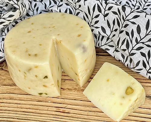 Gereifter Schafmilchkäse mit Pistazien aus Sizilien Pecorino al Pistacchio von Romagna Terre