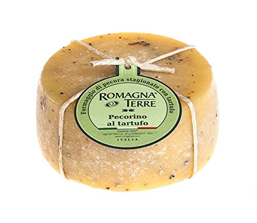 Pecorino al tartufo Schafmilchkäse mit Trüffel Laib Ca.450gr von Romagna Terre