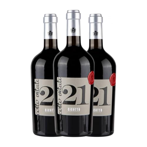 Romagnoli Cicotto 21 Colto Vitato Superiore Gutturnio 75 cl Rotwein (Karton mit 3 Flaschen von 75 cl) von Romagnoli