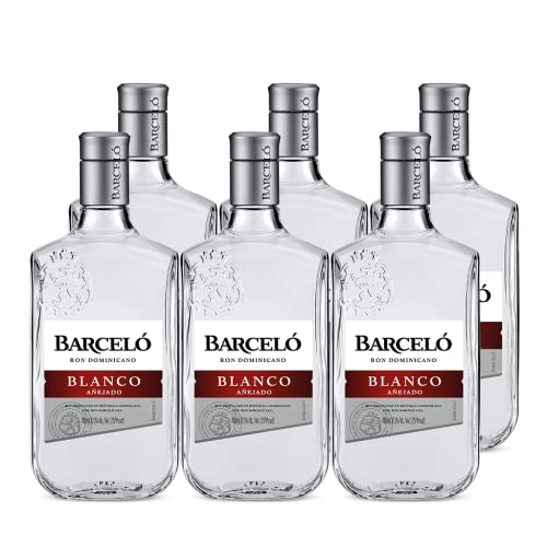 Ron Barceló Blanco Añejado Ron Dominicano Rum (6x0,7l) 37,5% vol - Weicher, geschmeidiger, kristallklarer weißer Rum mit vollem Körper, behutsam gereift in Fässern aus amerikanischer Eiche von Ron Barceló