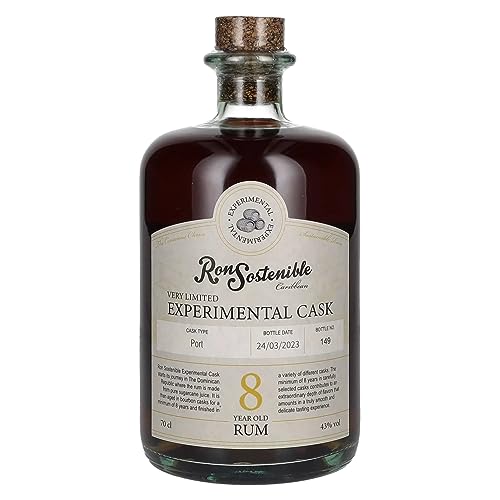 Ron Sostenible 8 Years Old Experimental Port Cask 43% Vol. 0,7l von Ron Sostenible