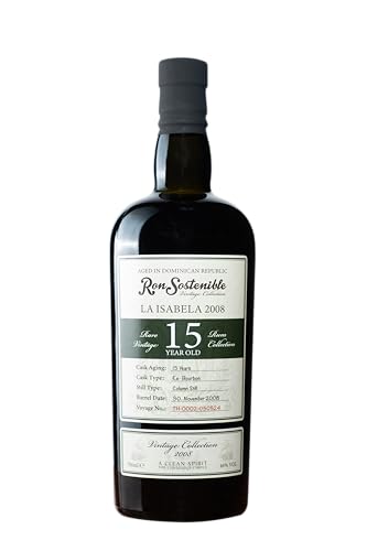 Ron Sostenible La Isabela | 15 Jahre in Bourbonfässern gereift | 700ML – 43% ABV von Ron Sostenible