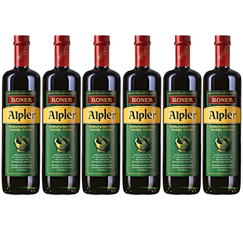 Roner Alpler Kräuterbitter Kräuterlikör 40% Italien I Versanel Paket (6 x 0,7l) von UOOTPC