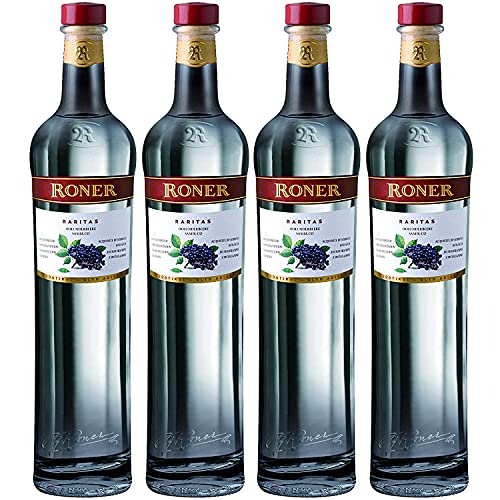 Roner Holunderbrand Raritas Italien I Versanel Paket (4 x 0,5l) von Roner Brennerei