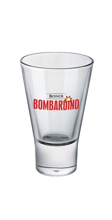 Roner Bombardino Glas von Roner Grappa