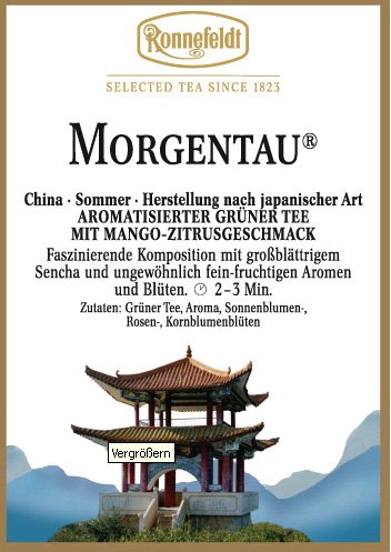 Grüntee aromatisiert, Morgentau, Ronnefeldt, 1250g von Ronnefeldt