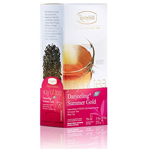 Ronnefeldt Darjeeling Summer Gold "Joy of Tea" - Bio-Schwarztee, 15 Teebeutel, 37.5 g von Ronnefeldt