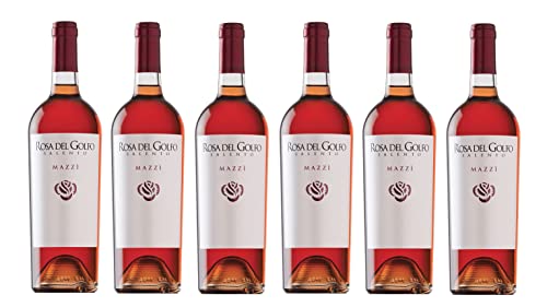 6x 0,75l - 2016er - Rosa del Golfo - Vigna Mazzi - Rosato del Salento I.G.P. - Apulien - Italien - Rosé-Wein trocken von Rosa del Golfo