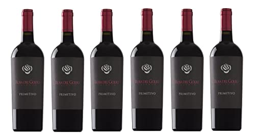 6x 0,75l - 2021er - Rosa del Golfo - Il Primitivo - Salento I.G.P. - Apulien - Italien - Rotwein trocken von Rosa del Golfo