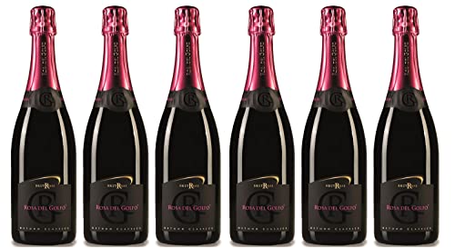 6x 0,75l - Rosa del Golfo - Brut Rosé - Puglia I.G.P. - Apulien - Italien - Rosé-Schaumwein brut von Rosa del Golfo