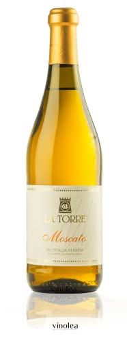 15 x La Torre Moscato Italienischer Weißwein lieblich + 1 x Vinolea Pinot Bianco GRATIS (16 Flaschen) von Rosario Fallea