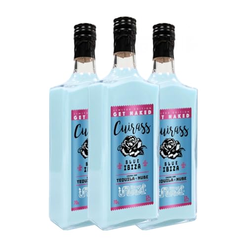 Tequila Rose Distilling. Cuirass Blue Ibiza 70 cl (Karton mit 3 Flaschen von 70 cl) von Rose Distilling