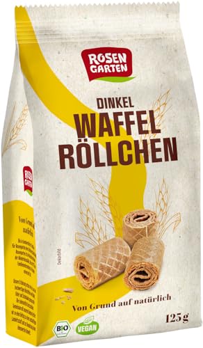 Dinkel-Waffelröllchen Natur von Rosengarten