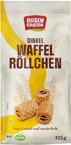 Dinkel-Waffelröllchen Natur von Rosengarten